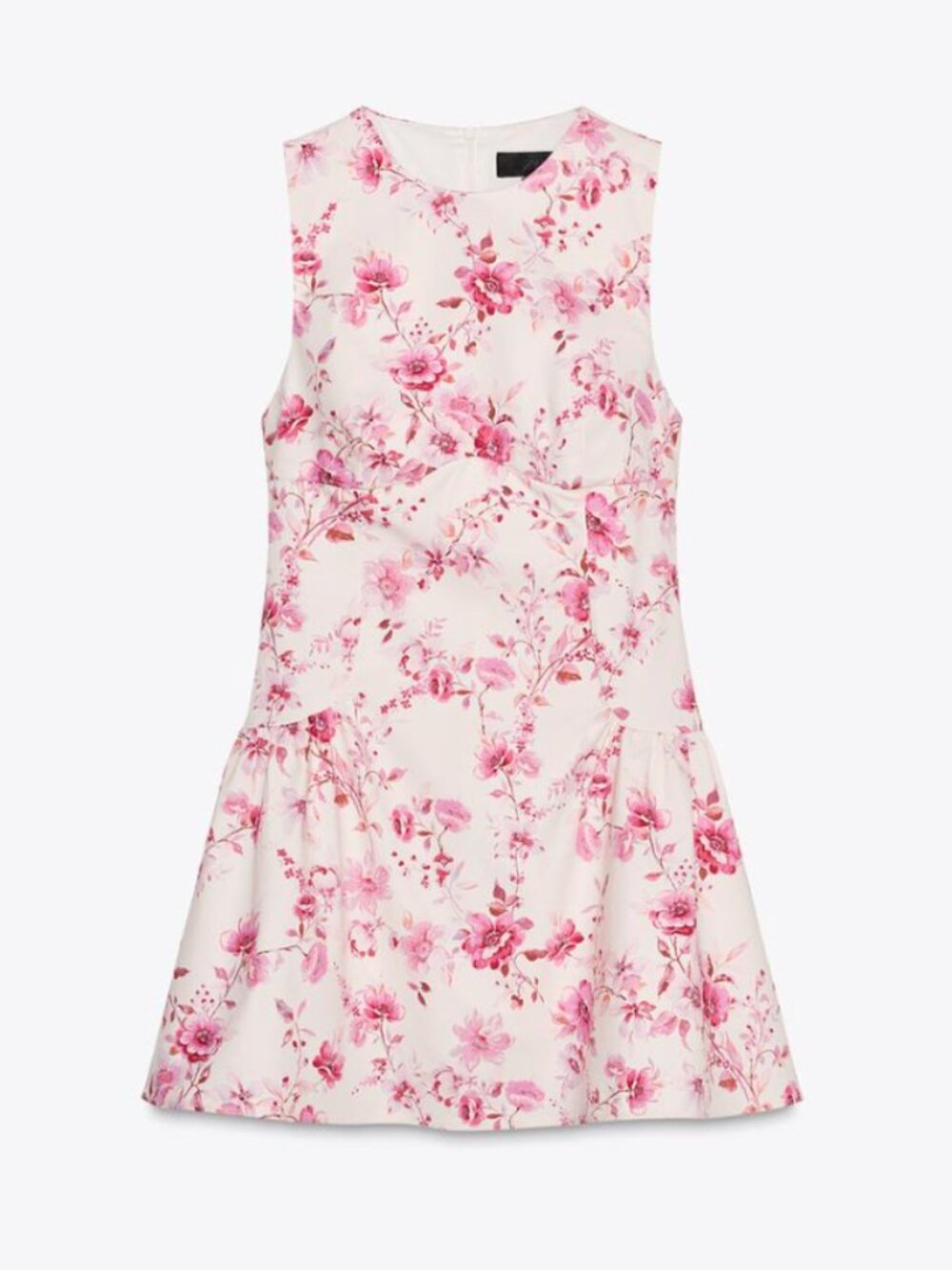 Zara POPLIN FLORAL JUMPSUIT DRESS